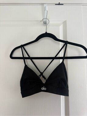 ALO Yoga Black Strappy Bralette